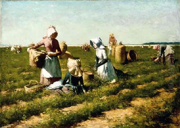 The Peapickers Of Long Island, 1888 - view 1