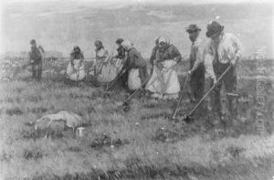 Plowing The Field by Harry Herman Roseland