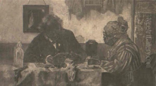 Mammy And Gramps At The Table - view 1
