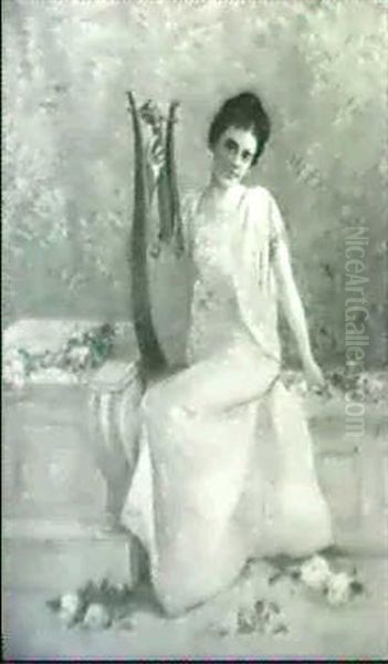 Young Maidens With Lyres - view 1
