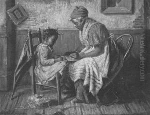 Playing Checkers by Harry Herman Roseland