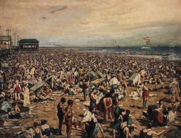 Beach Scene, Coney Island - view 1