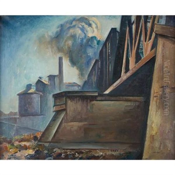 Railroad Bridge, Columbus, Ohio No. 119 - view 1