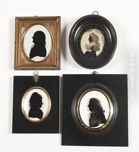 A Lady Facing Right, Wearing Cap Tied With Ribbons (+ 3 Others; 4 Works)