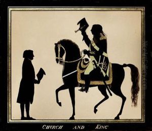 Church And King, George Iii Seated Astride His Horse, Wearing Uniform, Coat With Epaulette And Chevrons, His Cross Belt With Plate Bearing Royal Insignia, The Breast Star Of The Order Of The Garter...