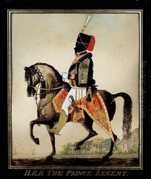 George Iv, When Prince Regent, Wearing The Uniform Of The 10th Light Dragoons (hussars), Scarlet Jacket With Gold Frogging, Fur-trimmed Pelisse, White Breeches, Brown Boots, Sash... - view 1