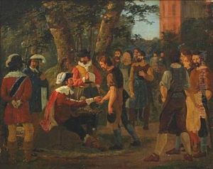 Chr. Iv By Frederiksborg Castle by Christian Rosenberg