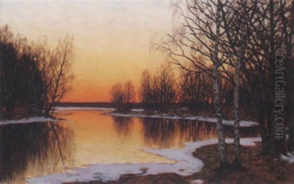 Varvinterlandskap - Aftonstamning - view 1