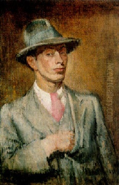 Self Portrait In A Trilby Hat - view 1