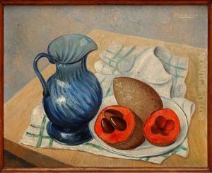 Naturaleza Con Mamey Y Jarrita by Emilio Rosenblueth