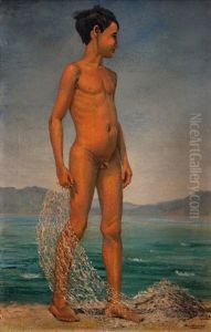 Nino Pescador Desnudo En La Playa Nino Pescador Desnudo En La Playa