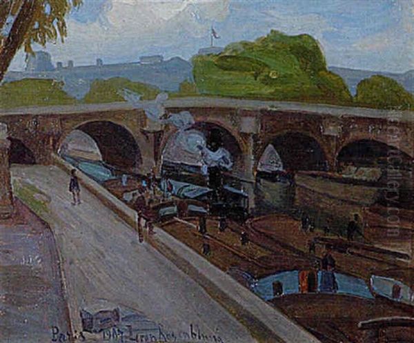 Paris Mit Seinebrucke - view 1