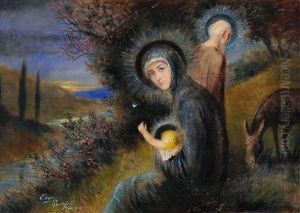 Heilige Familie by Eugen Ritter von Rosenfeld