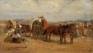 Ungarischer Bauernmarkt by Ferenc Rosenmayer