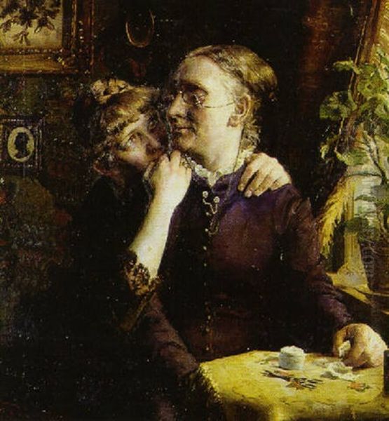 Ung Pige Hvisker En Hemmelighed Til Bedstemor - view 1