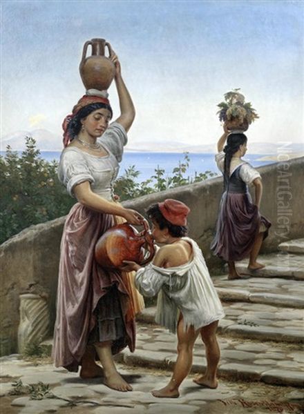 The Water Bearers, Capri - view 1