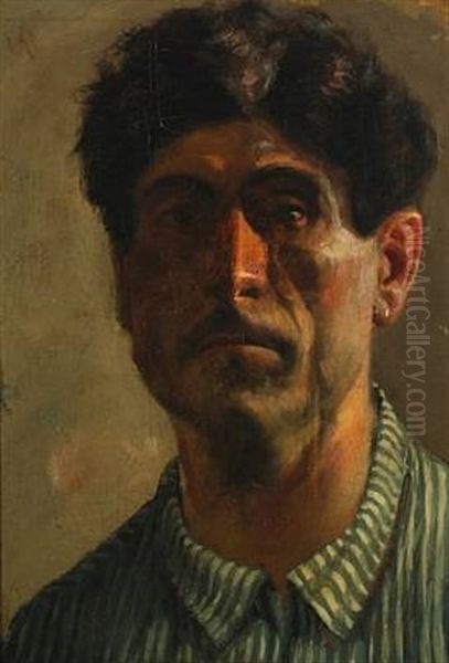 Man In A Striped Shirt - view 1