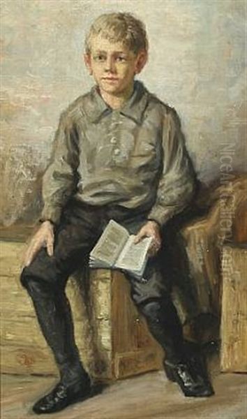 Portrait Of A Reading Boy - view 1