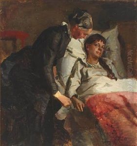 Sickbed by Vilhelm J. Rosenstand