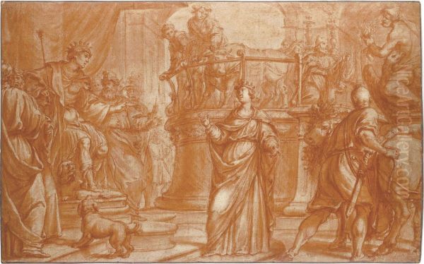 St. Lucy Before The Magistrate - view 1