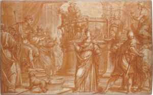 St. Lucy Before The Magistrate by Fabrizio Boschi