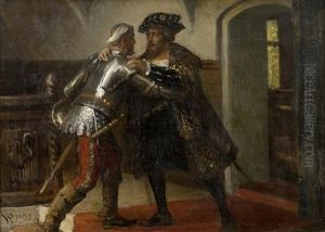 Soren Nordby Besoger Kong Christiern Ii I Hans Fangenskab Paa Sonderborg Slot by Vilhelm J. Rosenstand