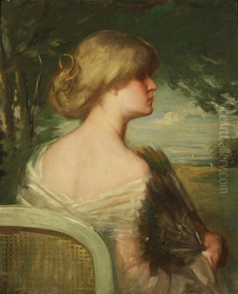 Woman With A Fan - view 1