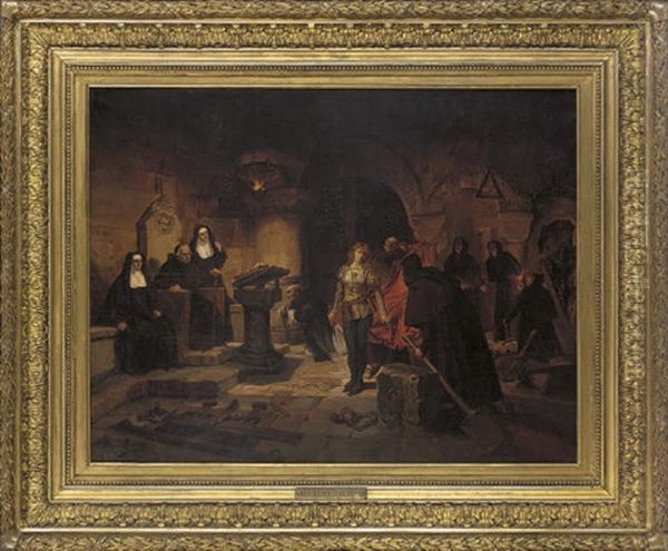 The Cloister Courtroom, A Scene From Marmion - view 1