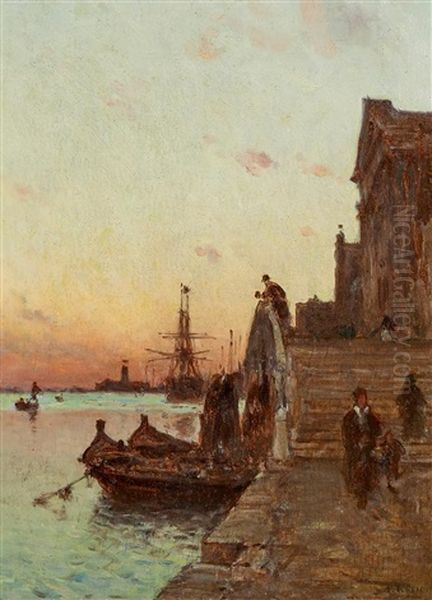 Abend In Der Lagune Vor Venedig - view 1