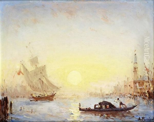 Venise, Lever De Soleil Sur Le Grand Canal - view 1