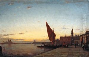 Venise Au Crepuscule, Les Quais