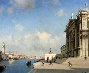L'entree Du Grand Canal A Venise: La Salute by Amedee Rosier