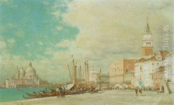 La Salute, Vue Depuis Le Quai Des Esclavons - view 1