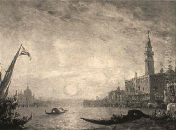 A View Of The Santa Maria Della Salute And The Doges Palace, Venice - view 1