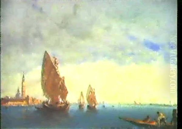 Segelboote Vor Venedig. - view 1