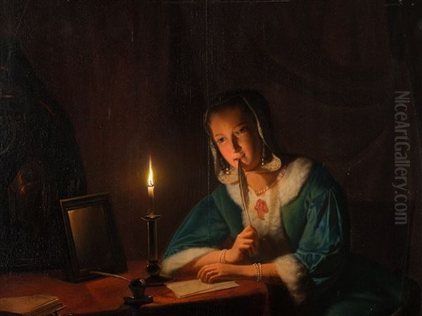 Girl By Candlelight - view 1