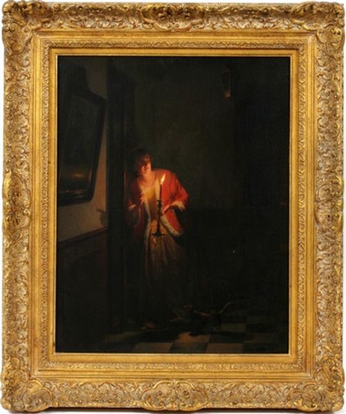 Girl With Candle - view 1