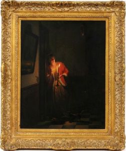 Girl With Candle by Johannes Rosierse