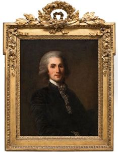 Portrait Of Claude-francois Martineau De Floriant (1752-1827) by Alexander Roslin