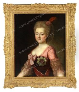 Portrait De L'imperatrice Maria Feodorovna, Epouse De L'empereur Paul Ier De Russie by Alexander Roslin