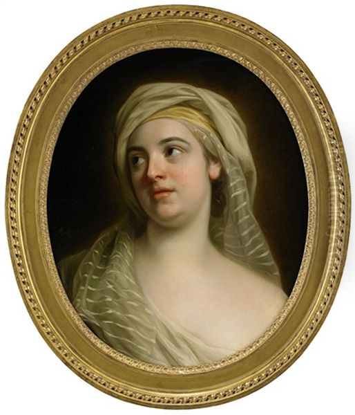 Dam I Turban Och Vit Sloja - Brostbild - view 1