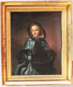 Portrait De Jeune Femme Au Manchon by Alexander Roslin
