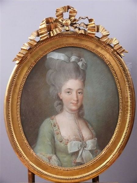 Portrait Presume De Mademoiselle La Haye En Hebe - view 1