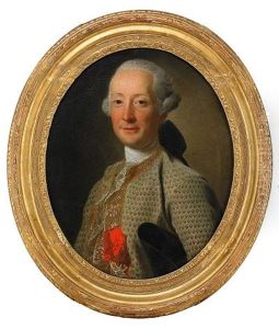 Portratt Av Adling Ikladd Ljus Broderad Rock Med Ludvig Den Heliges Orden by Alexander Roslin