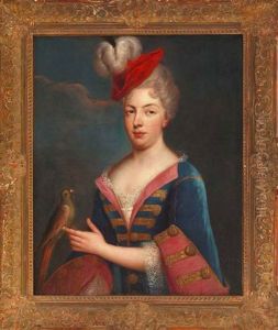 Portrait Of A Gentlewoman Dressed A La Militaire Portrait Of A Gentlewoman Dressed A La Militaire
