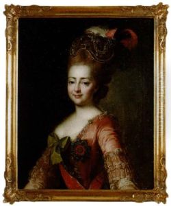 Kejsarinnan Maria Fjodorovna Av Ryssland by Alexander Roslin
