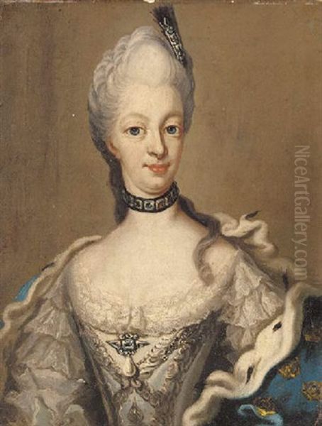 Portrait Of A Nobleman, Small Half Length, In A Blue Coat And Sash - view 1