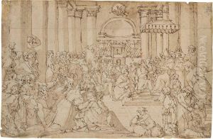 The Coronation Of Charlemagne by Andrea Boscoli