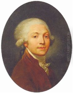 Portrait Of A Gentleman In A Brown Coat And A White Stock