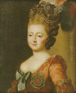 Portratt Forestallande Maria Fjodorovna Iford St. Katarina Orden Portratt Forestallande Maria Fjodorovna Iford St. Katarina Orden